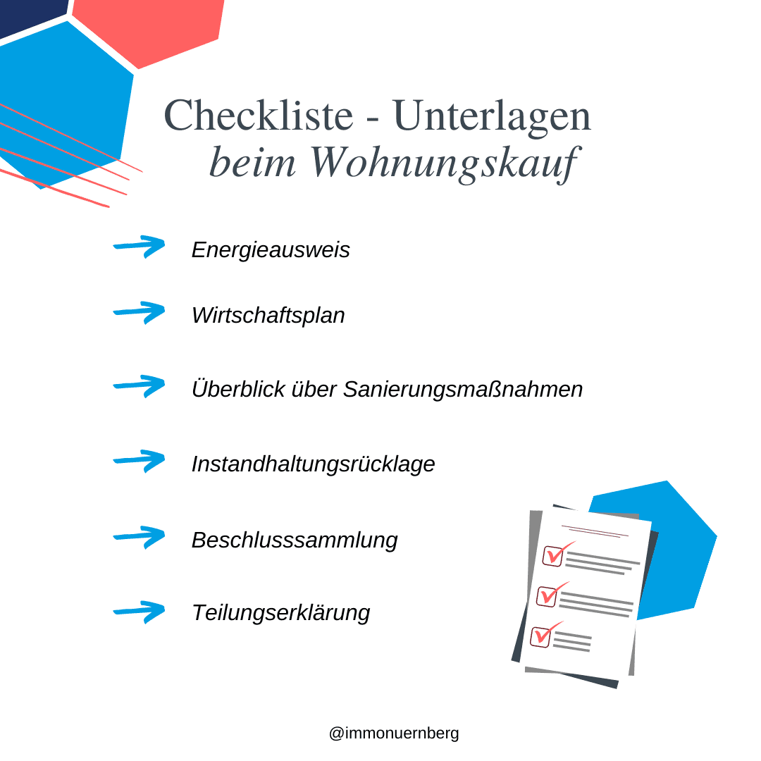 Checkliste: Was gehört zu den notwendigen Unterlagen beim Wohnungskauf?